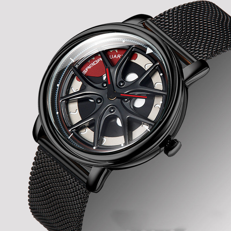 Dial wormhole personality rotating waterproof men's watch