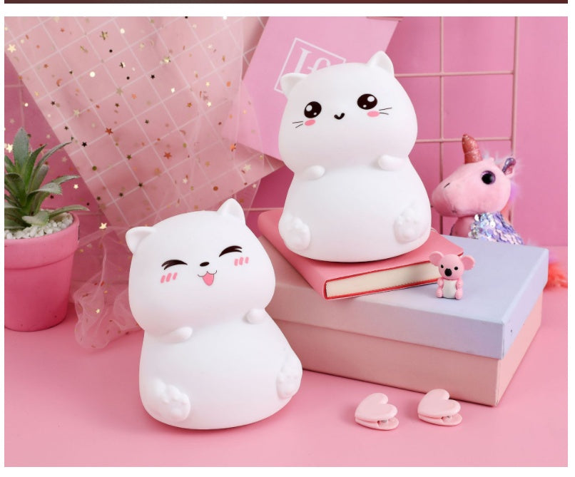 Creative Fat Cat Pat Light Bedroom Atmosphere Light Bedside Sleeping Gift