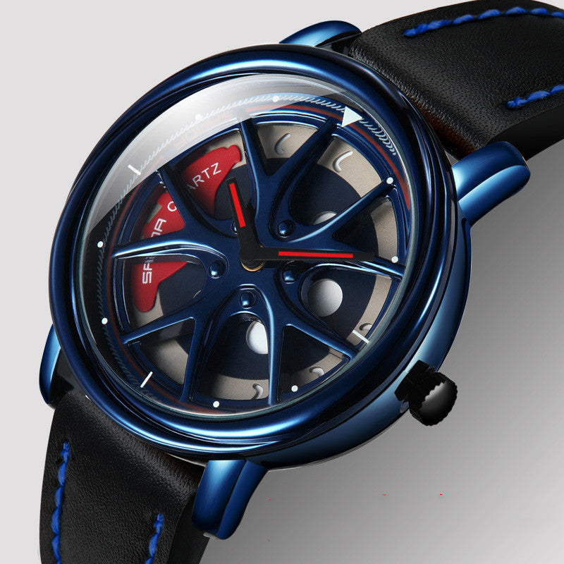 Dial wormhole personality rotating waterproof men's watch