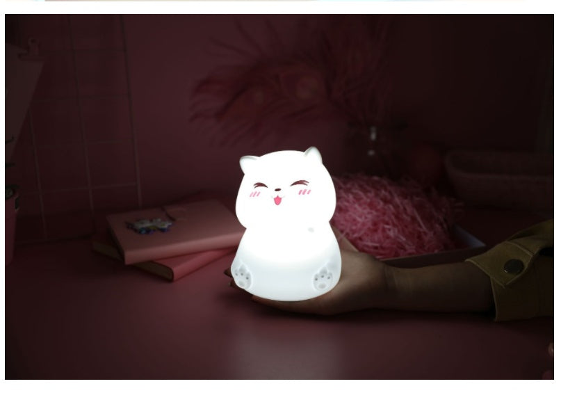 Creative Fat Cat Pat Light Bedroom Atmosphere Light Bedside Sleeping Gift