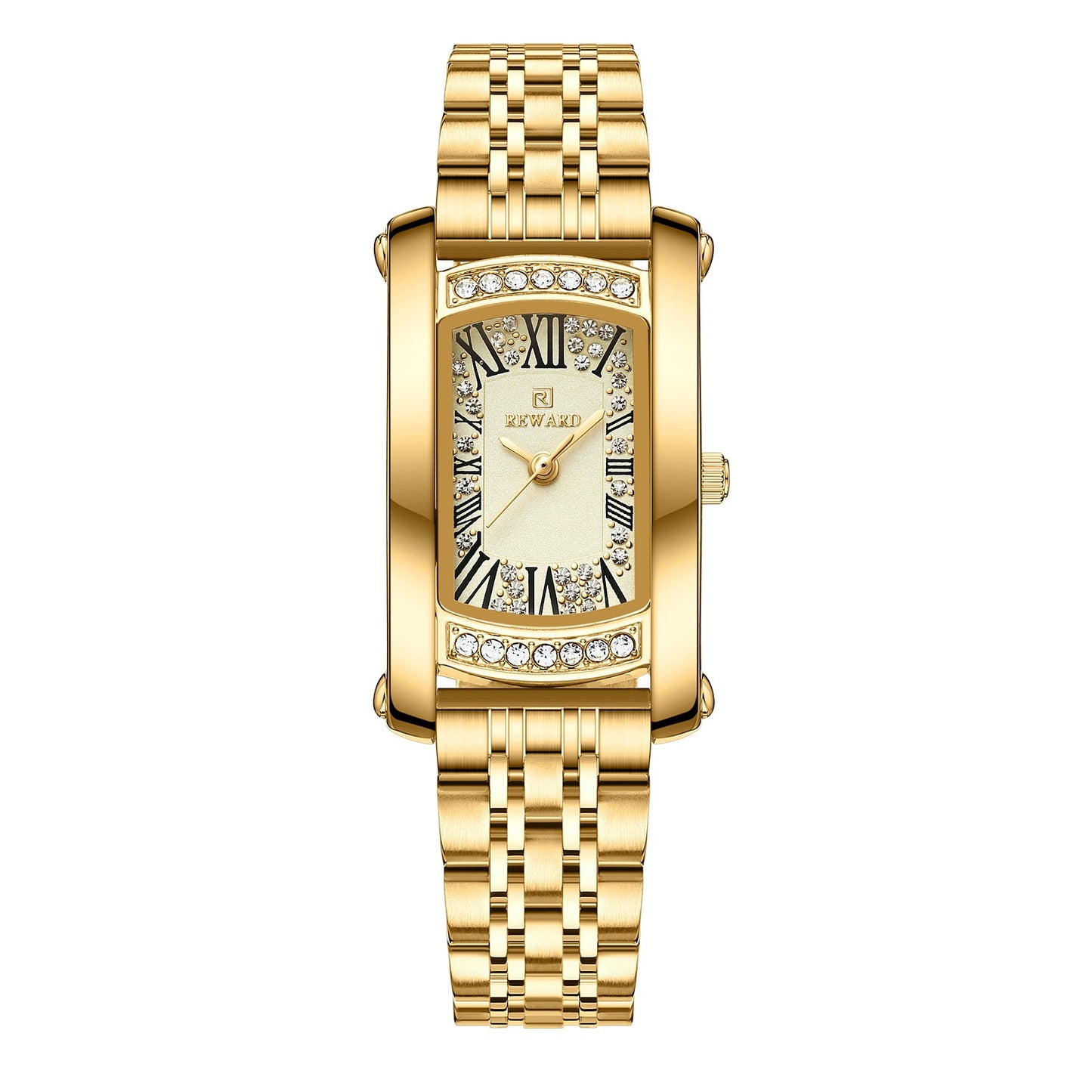 Affordable Luxury Fashion Waterproof Women's Square Quartz Wrist Watch