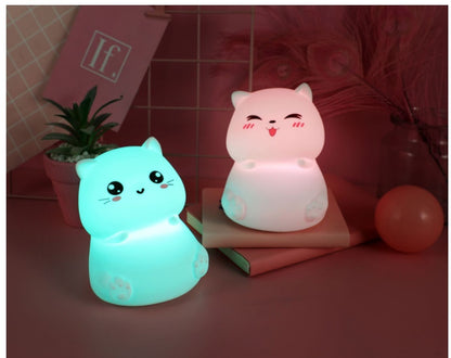 Creative Fat Cat Pat Light Bedroom Atmosphere Light Bedside Sleeping Gift