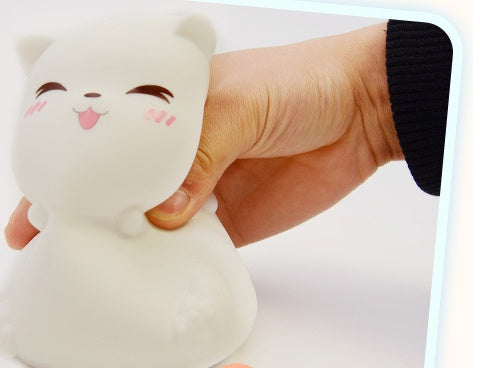 Creative Fat Cat Pat Light Bedroom Atmosphere Light Bedside Sleeping Gift